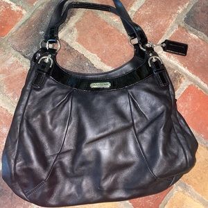 Black Coach leather purse
